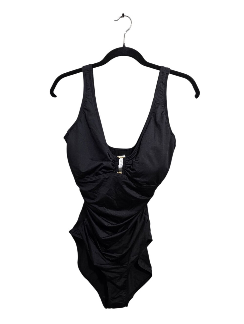 Lauren Ralph Lauren Black V Neck One Piece Swimsuit Women's Size 12